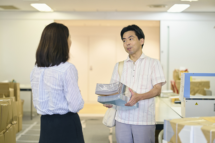 対面でのチラシ受渡・配布報告